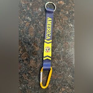 America Lanyard - Blue and Yellow